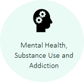 Mental health, substance use and addiction icon