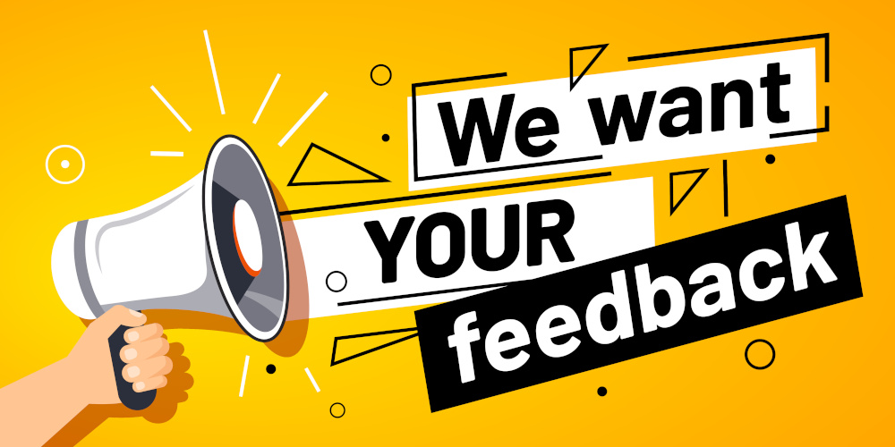 we want your feedback image