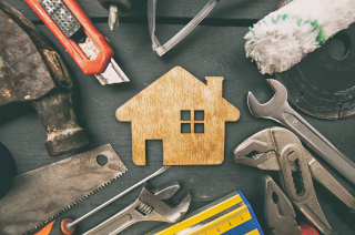 image of home with tools