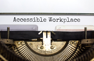 "Accessible Workplace" sign 