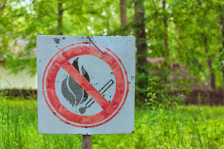 Fire ban sign