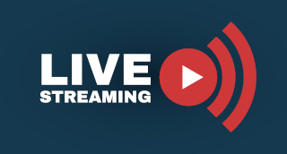 graphic with the words "livestreaming"