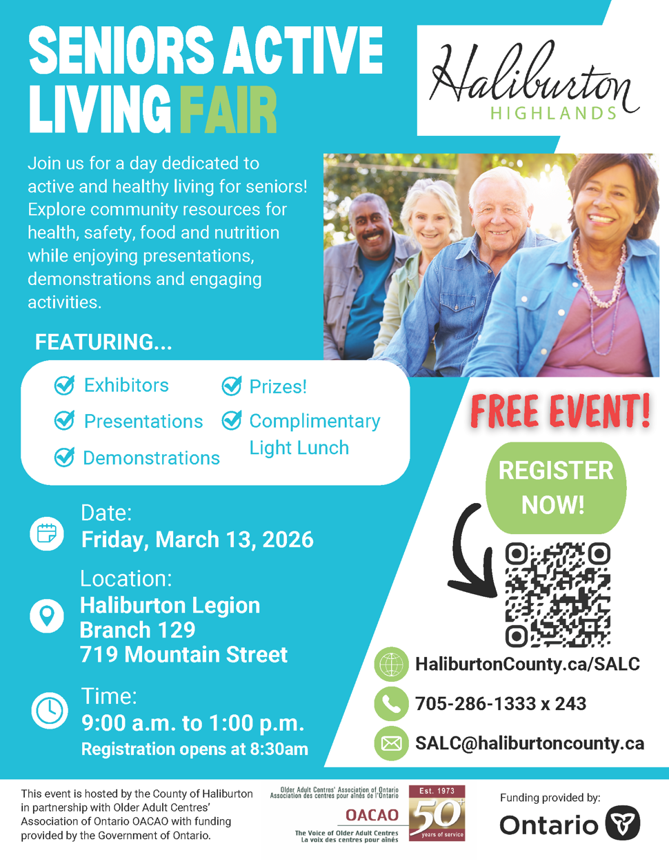 Seniors Active Living Fair 2026 - Event Poster